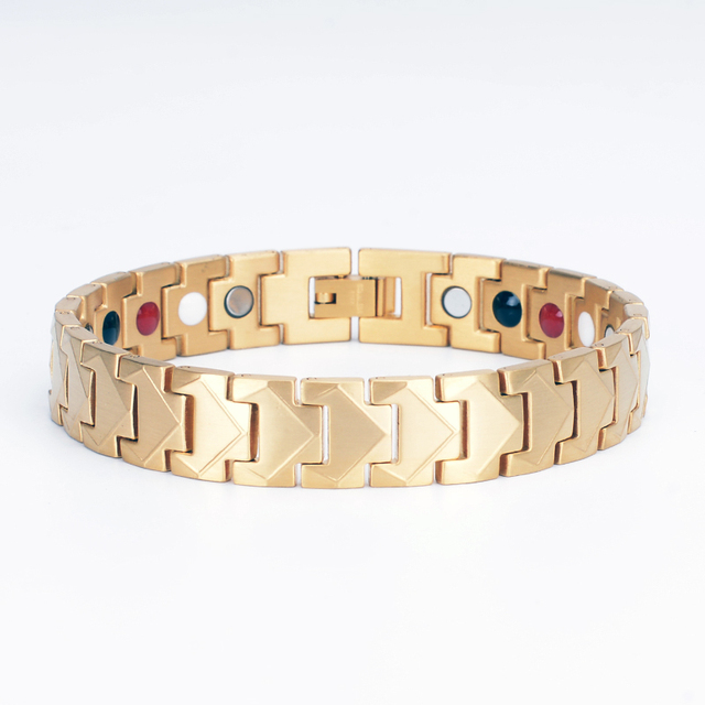Available Magnetic Hematite Ion Germanium Energy Bracelets Titanium Stainless Steel Bio Therapy Bracelets