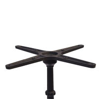 Pieds de table en métal industriel en fonte thermolaquée, type araignée, pour mobilier de restaurant, café et salle à manger