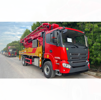 Camion pompe à béton robuste avec flèche de 38,1 m SY5230THBF 390C-10A, flèche multi-sections pour le coulage de bâtiments urbains de taille moyenne