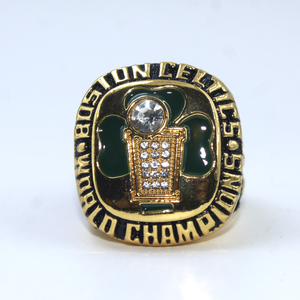 Venta al por mayor personalización <span class=keywords><strong>1986</strong></span> Boston Celtics Championship Fan's Edition aleación conmemorativa 925 anillo de cadera Chapado en plata - Product Image 1