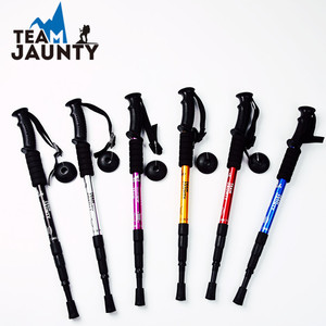 Bâton de randonnée Team Jaunty en alliage d'aluminium avec poignée en T et verrouillage interne pour la randonnée en extérieur - Product Image 4
