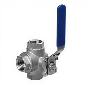 Stainless Steel 316 Marine 3 Way Ball 1/2 Inch Thread BSP NPT DN15 Oil Water Gas T Type <b>Yacht</b> Boat Hardware Accessories - Product Image 3