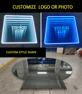 <span class=keywords><strong>Led</strong></span> Dancing Floor Disco video kỹ thuật số Đảng 3D Infinity Gương <span class=keywords><strong>LED</strong></span> PISO đám cưới di động sàn nhảy - Product Image 3
