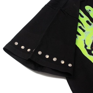 Camiseta Oversize de Algodón de Manga Corta para Hombre con Gráfico de Mano y Ojo <span class=keywords><strong>Verde</strong></span> de Satoshi Nakamoto, Estilo Vintage Streetwear - Product Image 5