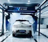 Machine de lavage de voitures en tunnel à faible consommation d'eau, fonctionnement continu longue durée, marge de profit élevée, pour installation en station de lavage en libre-service
