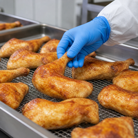 Ventes en gros de cuisses de poulet entières dorées et rôties IQF, volailles entièrement cuites de qualité supérieure pour la restauration commerciale et la vente au détail