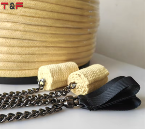 Paire de Poi classiques professionnels avec mèches de 50 mm, chaîne de poi, équipement de jonglage au feu, équipement de spinning et de flow lumineux - Product Image 3