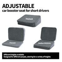 Coussin de siège d'appoint de voiture adulte en mousse réglable à haute densité pour la conduite | Coussin de siège de voiture de soutien pour le soulagement de la douleur au bas du dos