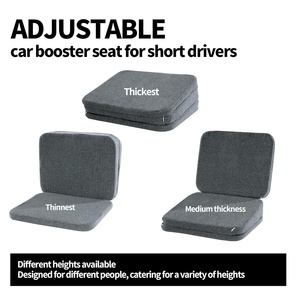 <span class=keywords><strong>Coussin</strong></span> de siège d'appoint de <span class=keywords><strong>voiture</strong></span> <span class=keywords><strong>adulte</strong></span> en mousse réglable à haute densité pour la conduite | <span class=keywords><strong>Coussin</strong></span> de siège de <span class=keywords><strong>voiture</strong></span> de soutien pour le soulagement de la douleur au bas du dos - Product Image 2