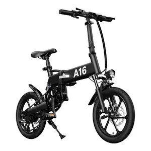 送料無料US EU UK Warehouse ADO A16 + 350W折りたたみ式ファットタイヤ自転車電動自転車ダートロードバイクアダルトマウンテンシティeバイク