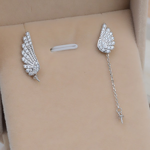 Accesorios de Moda DIY para Mujer, Cadena de Plata S925, Pendientes, Collar Largo con Borla, Cadena Doble Semiterminada para Joyería Personalizada - Product Image 2