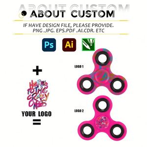 Wholesale Customized <b>Fidget</b> Spinner Stress Relief Toy Promotional Small Gift Advertising With Custom Logo - Product Image 2