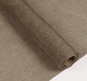 48CMX 5Y High Quality Eco-Friendly Dark Brown Linen Fabric Flower Wrapping Paper Roll Mesh Bouquet <b>for</b> Wedding Christmas Gifts - Product Image 1