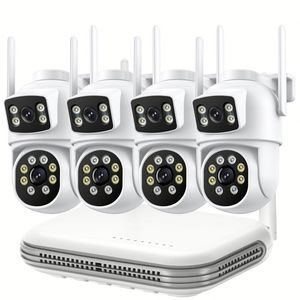 Système de sécurité domestique avec caméra CCTV filaire, sans abonnement, avec disque dur, dernières caméras sans fil haute résolution - Product Image 1