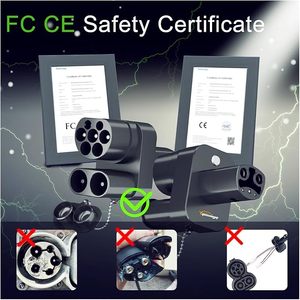 Adaptateur Supercharger <span class=keywords><strong>Tesla</strong></span> pour CCS2 vers <span class=keywords><strong>Tesla</strong></span> DC+AC pour Model Y 3 S X, connecteur EV, adaptateur EV - Product Image 4