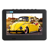 Téléviseur numérique portable mini DVB T2 multi-tailles populaire, ultra-fin, 7 pouces, petit lecteur DVD, télévision portable 5 pouces, 9 pouces