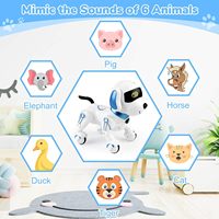 DWI Dowellin AI Smart Dog Robot télécommandé 4WD, 2.4GHz, fonction tactile, robot interactif avec lumières et musique pour enfants