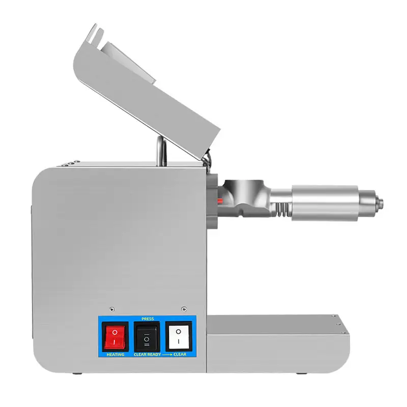 2024 Roestvrijstalen Kleine Pinda-Sesamoliepers Multifunctionele Koude Pers Zonnebloemolie Maïsolie Persmachine