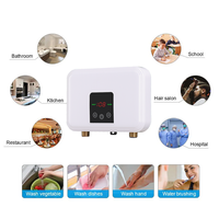 220V Home Mini 5500W Chauffe-eau électrique instantané sans réservoir pour cuisine salle de bain