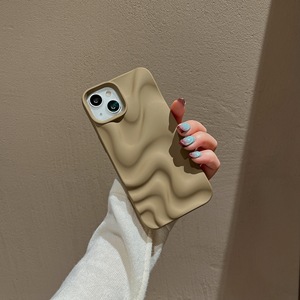 2025 Mới Đơn Giản Màu Sắc <span class=keywords><strong>3D</strong></span> Nhăn Nước Gợn Sóng Mô Hình Mềm Frosted Chống Sốc Điện Thoại Di Động Trường Hợp Đối Với <span class=keywords><strong>iPhone</strong></span> 14 15 16 17 Pro Max - Product Image 5