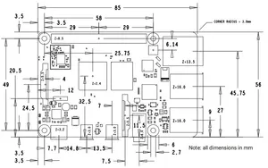 Placa receptora pcb textolite smt, placa receptora raspberry pi 3b PCBA, fabricación con placa controladora de cinta, pcb up2stream