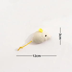 Juguetes interactivos para mascotas ecológicos para exteriores, superventas de fábrica, gatito no tóxico, piel de conejo, gato, ratón, hierba gatera con estilo Simple - Product Image 3