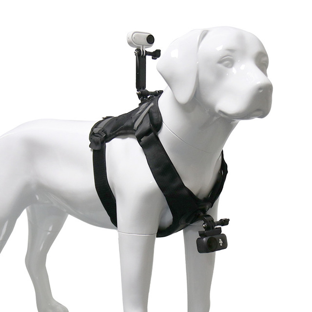 GoPro DJI Nano Action Camera Dog Vest Pet Harness with Chest and Back-Mounted Shooting Mount ABS Material Made in China