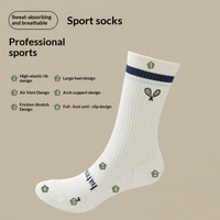 Chaussettes de pickleball en tissu éponge épais avec rembourrage anti-ampoules, certifiées OEKO-TEX, personnalisables