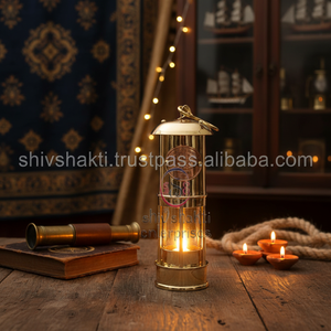 Collectible Decorative Nautical <b>Brass</b> Glass Marine Ship <b>Lantern</b> 8" Polished High Grade Vintage Home Decor Gift Diwali Handmade - Product Image 3