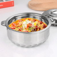 Conteneurs Alimentaires en Acier Inoxydable 3 Pièces (1L+2L+3L) Boîtes Chauffantes, Boîtes à Lunch et Marmites pour Casseroles et Stockage