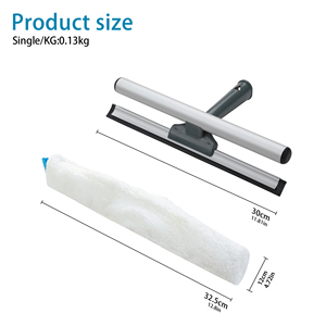 Nettoyeur de <span class=keywords><strong>vitres</strong></span> <span class=keywords><strong>professionnel</strong></span> 2-en-1 commercial avec raclette et support en aluminium 11,8'' – Outil de <span class=keywords><strong>nettoyage</strong></span> de <span class=keywords><strong>vitres</strong></span> OEM - Product Image 3