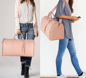 Bolsas de Viaje Grandes para Mujer, Bolsas de Ropa 2 en 1, Bolsa de Viaje de Piel Sintética con Colgador para Trajes, Regalos para Mujer - Product Image 4