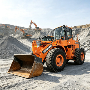 Cargadora de Ruedas Doosan DL505 de Alto Torque con <span class=keywords><strong>Pala</strong></span> de Gran Capacidad y Fuerte Fuerza de Elevación para Trabajos en Plantas de Hormigón - Product Image 2