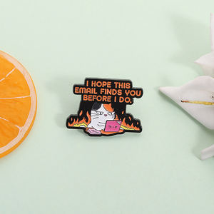 ฉันหวังว่าอีเมลนี้จะพบคุณก่อนที่ฉันจะทำการเคลือบเข็มกลัดแมวที่มีปกเสื้อของขวัญเครื่องประดับสำหรับแฟนๆ - Product Image 2