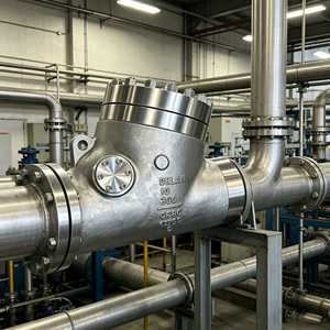 Válvula de Retención de Metal CF8C para Control de Flujo de Agua, Válvula de Retención de Acero Inoxidable de 10 Pulgadas - Product Image 5