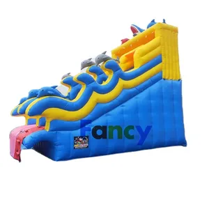 CUSTOM dragon inflatable slip n slide/big adult inflatable slide/dry slides for adult/kid