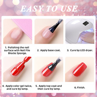 Gel UV LED à durcissement rapide Gel non toxique sans HEMA Gel pour ongles respirant sain pour peau sensible bricolage Application emballage de bouteille
