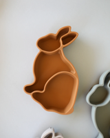 Nouvelle assiette à ventouse en silicone de qualité alimentaire pour enfants, vaisselle pour bébé, passe au micro-ondes et au lave-vaisselle