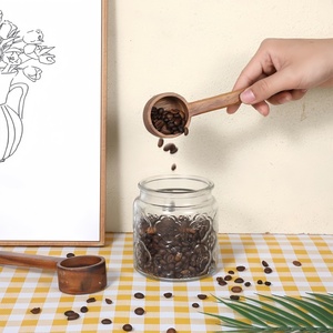 Cucchiaio dosatore per caffè con manico lungo in legno, cucchiaio da tavola, misurino per caffè macinato, cucchiai lunghi in legno per barattoli e contenitori profondi - Product Image 3