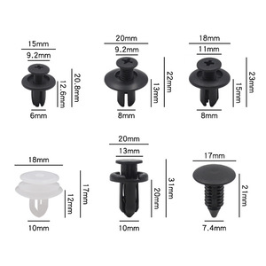 Clips de Expansión Universales de Plástico para Paneles de Puerta de Automóviles, 100 Unidades en Caja, para Reparación de Coches - Product Image 1