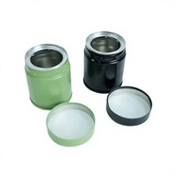 Boîtes en fer blanc vides de qualité alimentaire en gros avec couvercle à vis pour bonbons, snacks et aliments pour animaux – Tailles 60x68mm/60x60mm