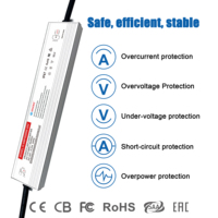 Alimentation à découpage compacte 100W, étanche IP67, driver LED, entrée 24V, 110-265VAC, alimentation à tension constante, épaisseur 18mm