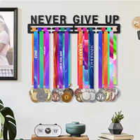 Porte-trophées et présentoir de médailles en bois avec étagère présentoir de trophée mural pour étagère de trophée gagnant