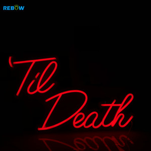 ป้ายไฟนีออนโลโก้บริษัทจัดงานแต่งงาน Rebow Til <span class=keywords><strong>Death</strong></span> แบบกำหนดเอง - Product Image 5