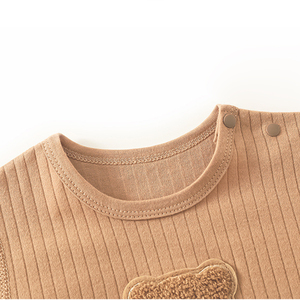 Pijamas para <span class=keywords><strong>el</strong></span> hogar para bebé Conjunto Patrón <span class=keywords><strong>de</strong></span> dibujos animados Pantalones divididos Protección del <span class=keywords><strong>vientre</strong></span> Ropa interior Algodón para bebé Ropa <span class=keywords><strong>de</strong></span> otoño Conjunto <span class=keywords><strong>de</strong></span> <span class=keywords><strong>dos</strong></span> piezas - Product Image 4