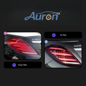 Nuevas Luces Traseras LED Secuenciales con Lente Transparente 6000K para Mercedes-Benz Clase S W222 Facelift, Actualización Retrofit, Freno Dinámico y Direccional - Product Image 5