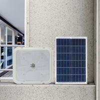 Plafonnier solaire LED super lumineux Lampes à cellules solaires Utilisation intérieure pour la maison Jardin Chambres rurales Salles de bain Balcons Couloirs