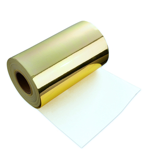 สติกเกอร์ PET สีทองเงาแบบม้วน ฉลากกาวแบบกำหนดเอง ฉลากกันน้ำสำหรับเครื่องพิมพ์อิงค์เจ็ท - Product Image 1