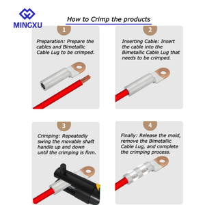 ACL-300 CE/IEC tiêu chuẩn đồng nhôm nén dây thiết bị đầu cuối lưỡng kim/lưỡng kim cáp Uốn tóc bồng Lugs kết nối điện - Product Image 6