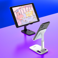 KAKUSIGA Support de bureau pliant et de levage Offre Spéciale Support de charge de téléphone portable pour Smartphone Tablette
